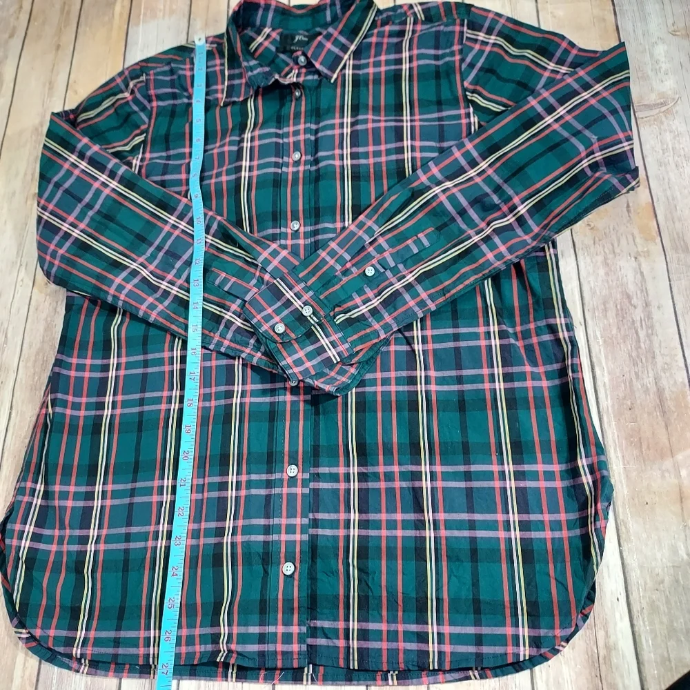 J. Crew Classic Tartan Button Down Shirt 10